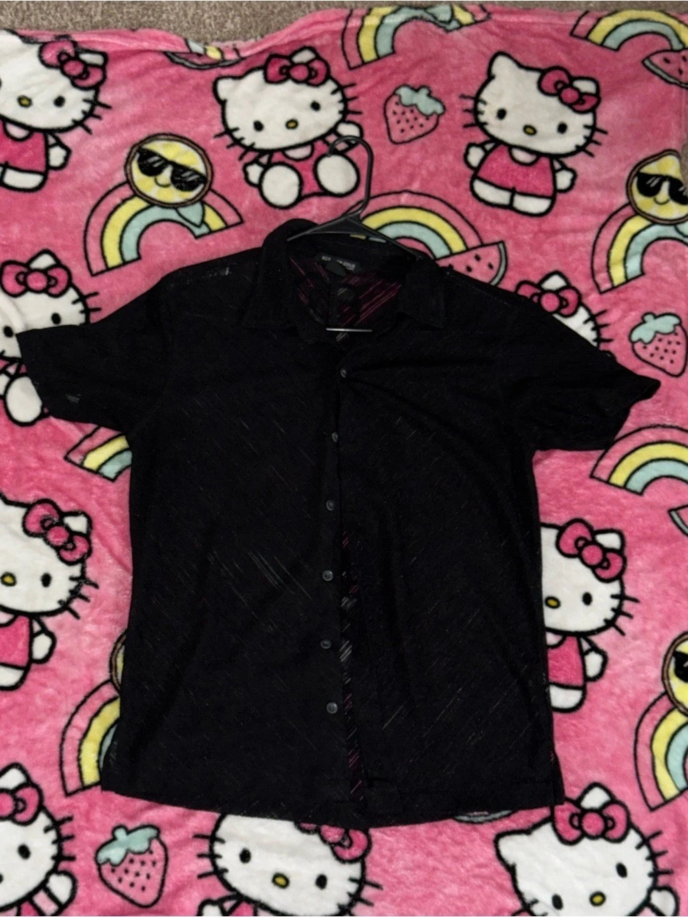Kenneth Cole Abstract Short Sleeve Shirt Size Medium